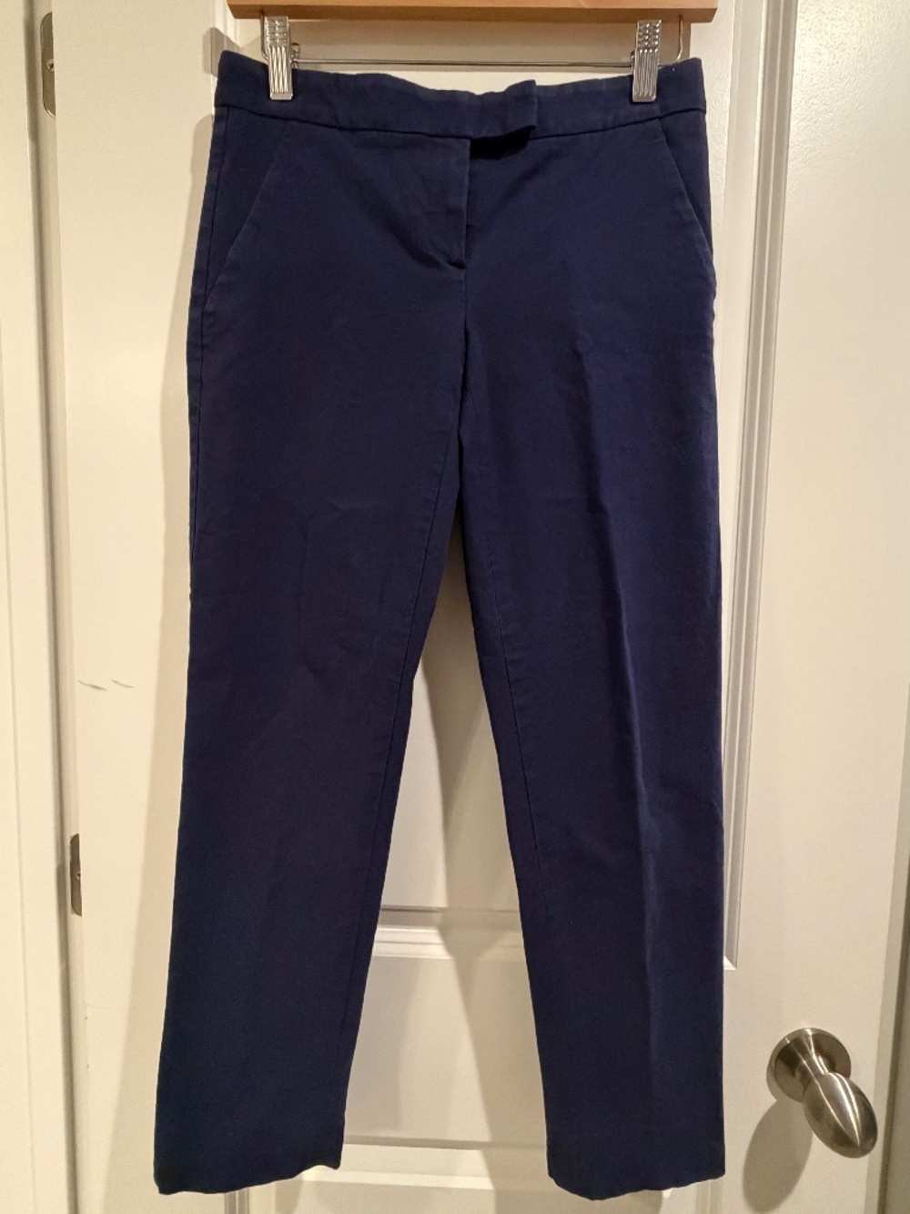 Theory Navy Blue Slim Ankle Dress Pants - Size 0 (Made in USA)